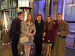 Out to dinner In London to celebrate Mina's 16th birthday, 20 March
