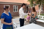 The civil wedding ceremony, Fanø, Denmark, 8 August