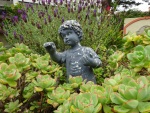 In the garden of the Pebble Beach house, 5 August