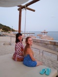 At our vacation apartment on the Black Sea coast, Vlas, August