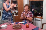 Celebrating Emi's birthday, 22 August, Krupnik