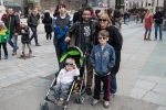 With Ian, Steph, Gabe and Sammy after their arrival in Vienna, 4 April