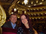 Seeing a ballet at the Opera House, Prague, 5 April
