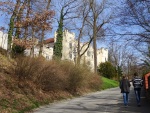 At the castle in Hluboká, 9 April