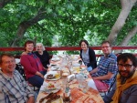Lunch with our German friends in the Kresna gorge south of Krupnik, 6 June