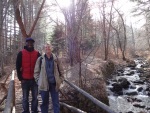 A wintry walk in Vitosha with Lamine Bamba, our refugee friend from Mali, 16 February.