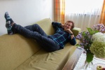 Relaxing in our apartment, Reith im Alpbachtal, 30 September