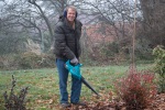 Clearing leaves in our "orchard", Hluboka, 27 November