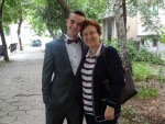Emi's cousin Milen graduating from high school, Blagoevgrad, 26 May