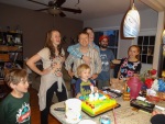 Celebrating Greg's birthday with Ian and his family in Chicago, 29 June