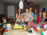 Celebrating Greg's birthday with Ian and his family in Chicago, 29 June