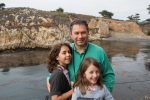 Emi's cousin Mitko and his girls, Point Lobos, 27 July