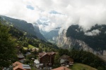 The view from our hotel window, Wengen, 27 August