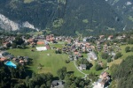 Wengen viewed from the cable car up to Männlichen, 28 August