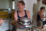 An old American waffle iron at Arthur's chalet in France, 29 August