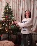 Setting up a Christmas tree in Krupnik, 19 December