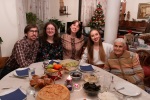 All together on Christmas eve in Krupnik with Baba