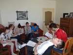 Our kids' youth group in our apartment in Sofia, 27 April