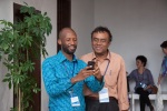 Delegates from Equatorial Guinea and Mauritius at the International Bahá’í Convention in Haifa, Israel, 26 April