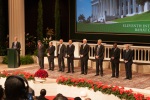 The members of the Universal House of Justice, International Bahá’í Convention in Haifa, Israel, 30 April