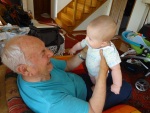 At home in Krupnik with little Blashko, 5 May