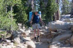 Descending from May Lake, Yosemite, 3 August