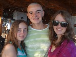 At our vacation apartment in Vlas on the Black Sea with Emi's cousin Milen, 17 August