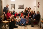 A gathering in our living room with famous Austrian violinist and conductor Bijan Khadem-MIssagh, February