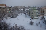 Winter view from our apartment in Sofia