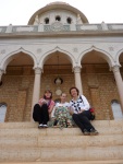 In front of the Shrine of the Báb, during our short visit to the Bahá’í World Center in May