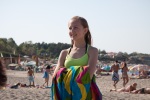 At a beach on the Black Sea, August